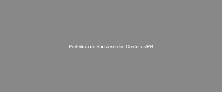 Provas Anteriores Prefeitura de São José dos Cordeiros/PB